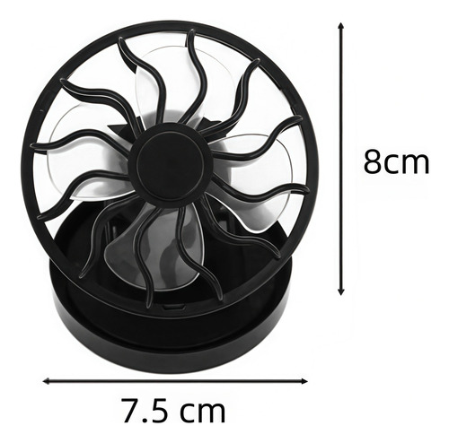 Ventilador Solar Con Clip De Mesa