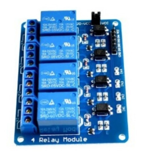 Modulo Relé 5v  Rele 4 Canales Optoacoplados Arduino