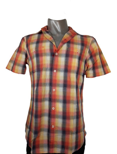 Camisa Hombre Cremieux Cuadros Calidad Importad Algodon 100%