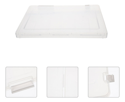 Caja De Plástico Para Documentos Con Soporte De Archivos, Ca