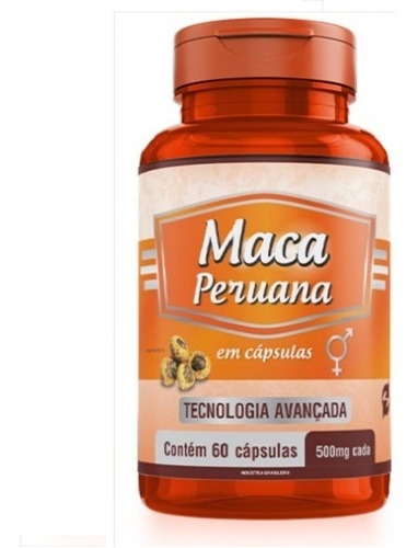 Maca Peruana Premium - Original E Lacrada 60 Cápsulas 