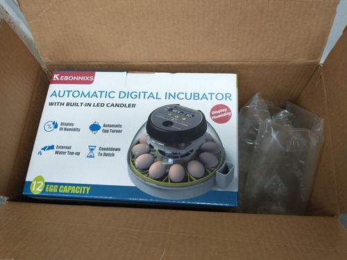 Incubadora De 12 Huevos Automática Kebonnix (Usado)