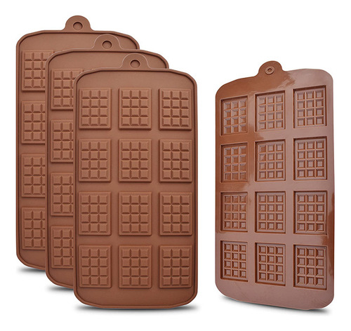 Pastillas De Chocolate- Molde Silicona X 3 Pcs