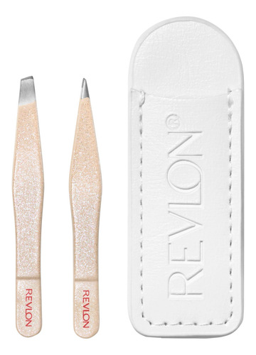Set De Pinzas Revlon Designer Series Mini Con Punta Inclinad
