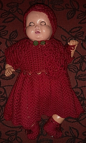 Muñeco Bebé De Pasta .( Años 30 ) (Usado)