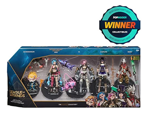 Paquete Dual Cities De League Of Legends Con Jinx Y 5 Figura
