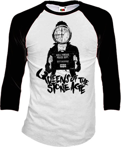 Queens Of The Stone Age Playeras Manga 3/4 C10