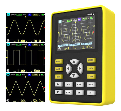 Osciloscopio Digital Dehuka Fnirsi-5012h Portatil De 2.4 Pulgadas Tasa De Muestreo De 500ms/s Ancho De Banda Analógico De 100mhz Dehuka