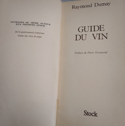 Livro Guide Dun Vin