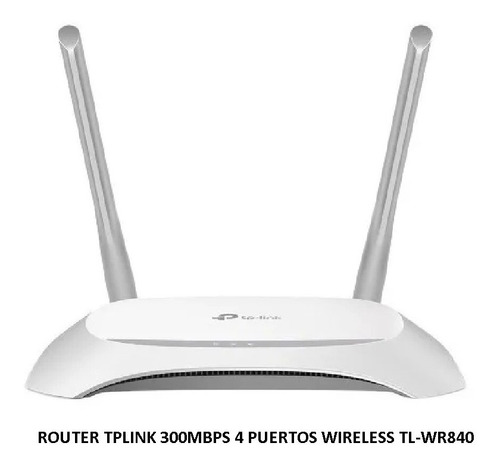 Router Tplink 300mbps 4 Puertos Wireless Tl-wr840