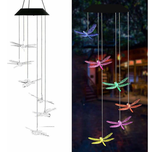 F Impermeable Libélula Al Aire Libre Viento Luz Para Patio