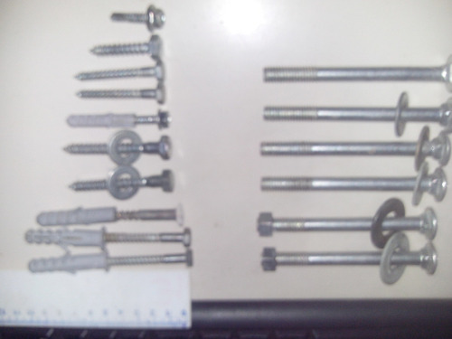 Tornillos Ctuercas 90 Mm (6) Y 10 Tornillos Varios C/tarugos