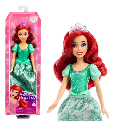 Boneca Disney Princesa Ariel Vestido Cintilante Mattel