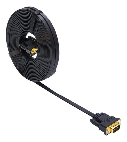 Cable Vga Estándar 15 Pin Macho A Macho Conector Negro