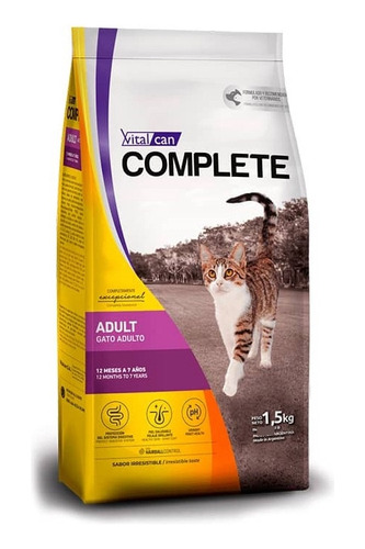 Alimento Vitalcan Complete Gato Adulto 1,5kg