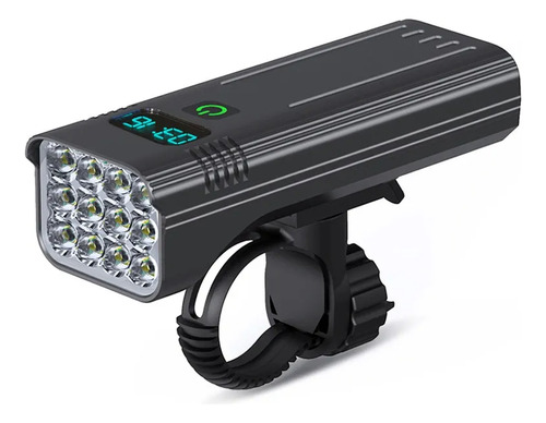 Lanterna 12 Leds Luz De Bicicleta 10000mah 4800 Lummes Casa Preto