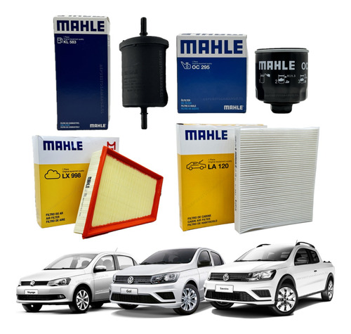 Kit Mantencion Filtros Mahle Vw Gol Saveiro Voyage