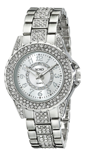 Reloj Mujer Xoxo Xo5746 Cuarzo 31mm Pulso Plateado