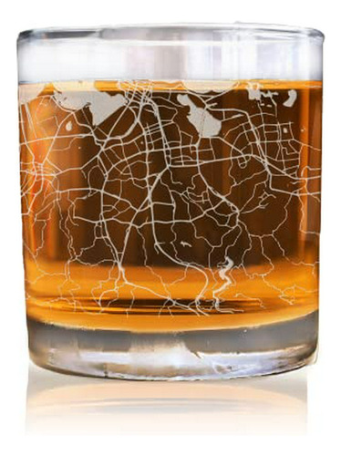 Vasos De Old Fashioneds, San Juan Puerto Rico City Map Whisk