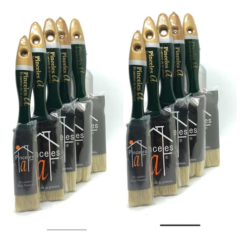 Imagen 5 de 10 de Pincel N 10 Línea Premium 48 Unidades!!! Pinceles A -
