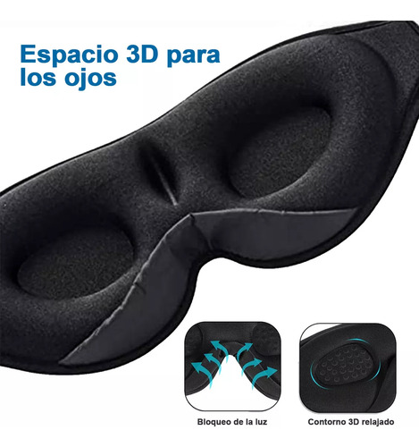 Unisex Antifaces Gafas Para Dormir Bluetooth Con Auriculares