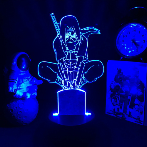 Luz Nocturna 3d De Anime Japonés Naruto Itachi Uchiha Para D