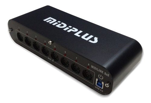 Interfaz Midi Usb Midiplus 8x8 Usb 3.0 8 In 8 Out