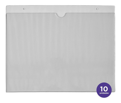 Imagen 1 de 10 de Porta Hojas A5 15x21 Sobre Pared Pet Tipo Acrílico X 10 U.