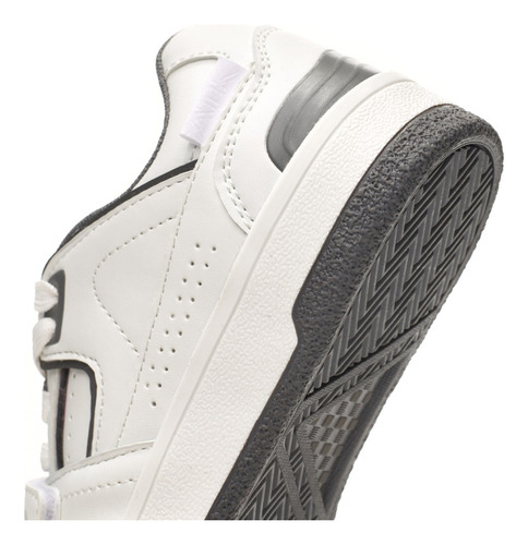 Zapatilla Colegial Blanca Y Bordo Roki Atomik