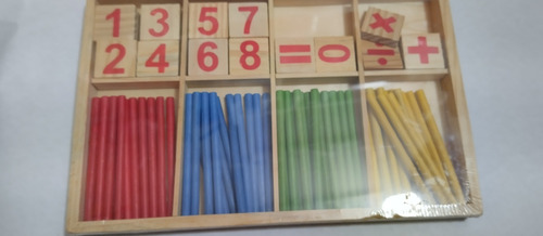 Juego Didactico  Matemático En Madera 