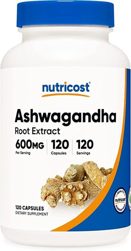 Original Nutricost Ashwagandha Herbal 600mg, 120 Cap