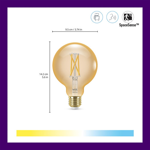 Wiz Foco G25 Tunable White Controlable Por Wi-fi