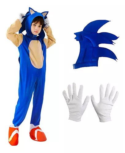 Sonic Dos Desenhos Animados Do Dia Das Crianças Menino cosplay