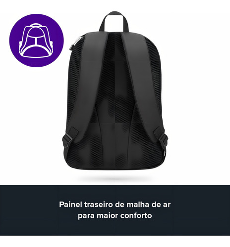 Mochila para portátil Targus TSB966 Intellect Essentials Lisa Negra 16 L