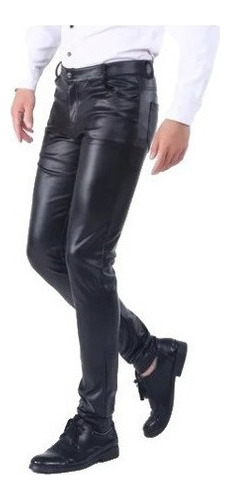 Pantalones De Cuero De Moto De Primavera Y Otoño For Hombre