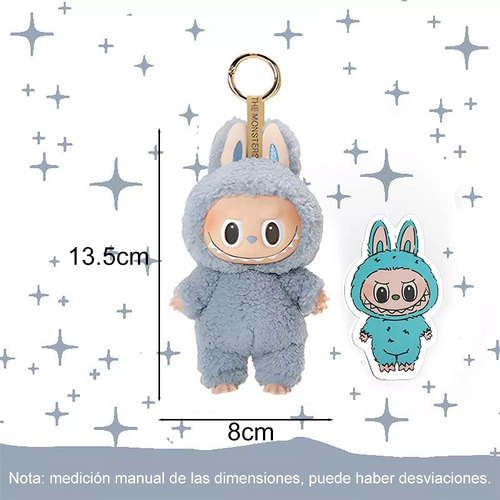 Labubu Macaroon Monstruo Muñeca Peluche Llavero Niños Regalo...a...1pc