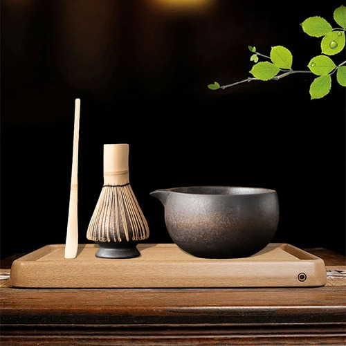 Juego De Matcha, Tazón De Matcha, Cuchara De Cuenco Gris