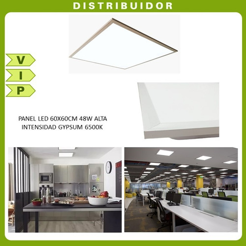 Panel Lampara Led 60x60 6500k 48w Gypsum Empotrable Slim