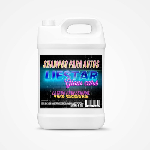 Shampoo Para Autos 5 Litros Lavado Profesional Biodegradable