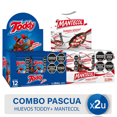 Huevos De Pascua Mantecol + Toddy Combo X2 - Mejor Precio