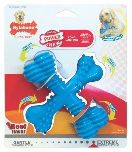 Nylabone Juguete Para Perros Grandes Hueso X Carne 23 Kg