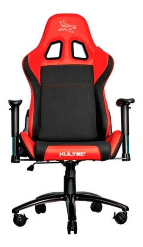 Imagen 2 de 3 de Silla Gamer Kultec Serie X2 Vinipiel Rojo 150kg Kltx-113