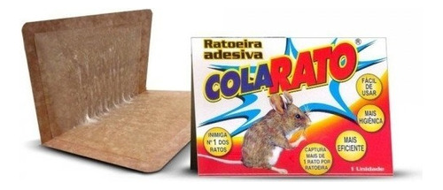 Ratoeira Adesiva C/ 10 Peças Cola Pega Rato - Goal