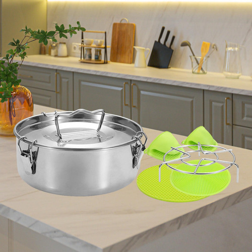 Sartén Para Flan De Acero Inoxidable Para Hacer Flan, Tapa