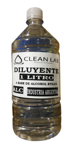 Diluyente A Base De Alcohol Etilico X 1 Lt. Fabrica Fragancia Neutra