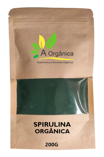 Spirulina 100% Pura Premium 200g À Orgânica