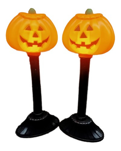 Lampara / Candelabro De Calabaza Para Halloween Electrica