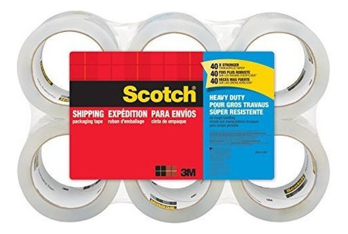 Scotch Heavy Duty Shipping Cinta De Embalaje 3 Nucleos 188 X