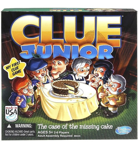 Hasbro Clue Junior Juego De Mesa El Caso De La Torta Perdida