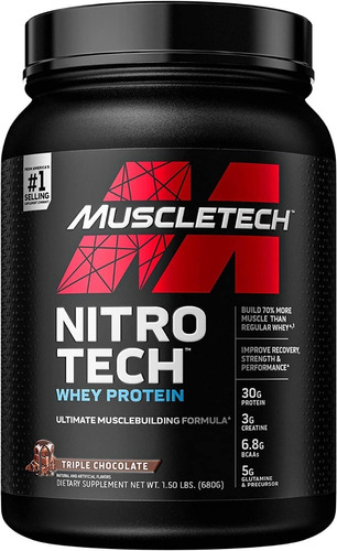 Muscletech | Nitro-tech Con Creatina | 1.5lb | Chocolate